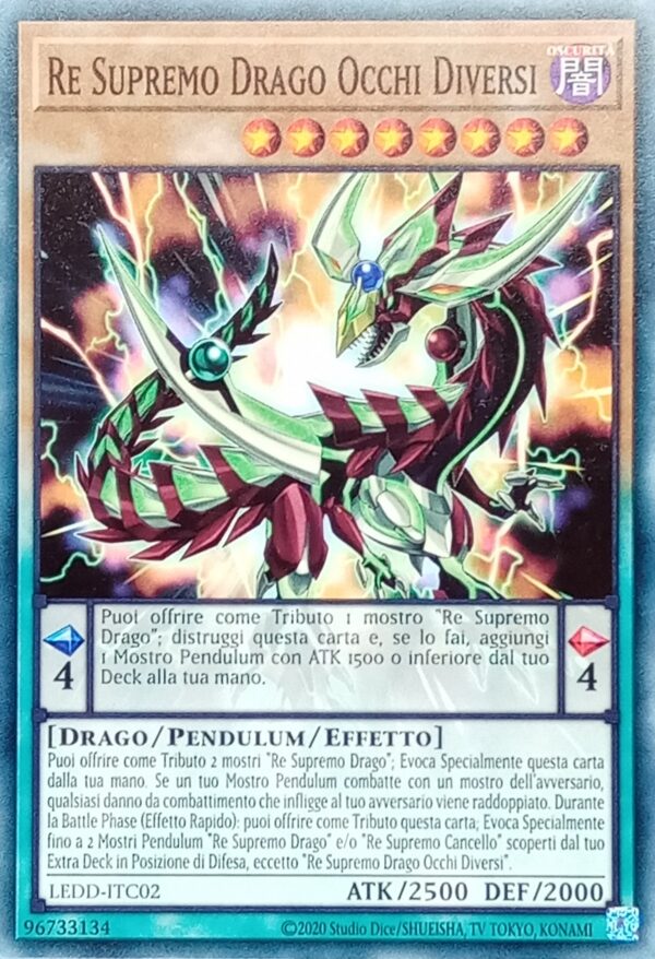 Re Supremo Drago Occhi Diversi - Comune - I Deck Drago Leggendario - LEDD-ITC02 - Italiano - Nuovo