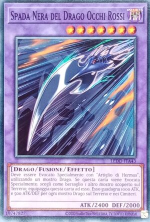 Spada Nera del Drago Occhi Rossi - Comune - I Deck Drago Leggendario - LEDD-ITA43 - Italiano - Nuovo