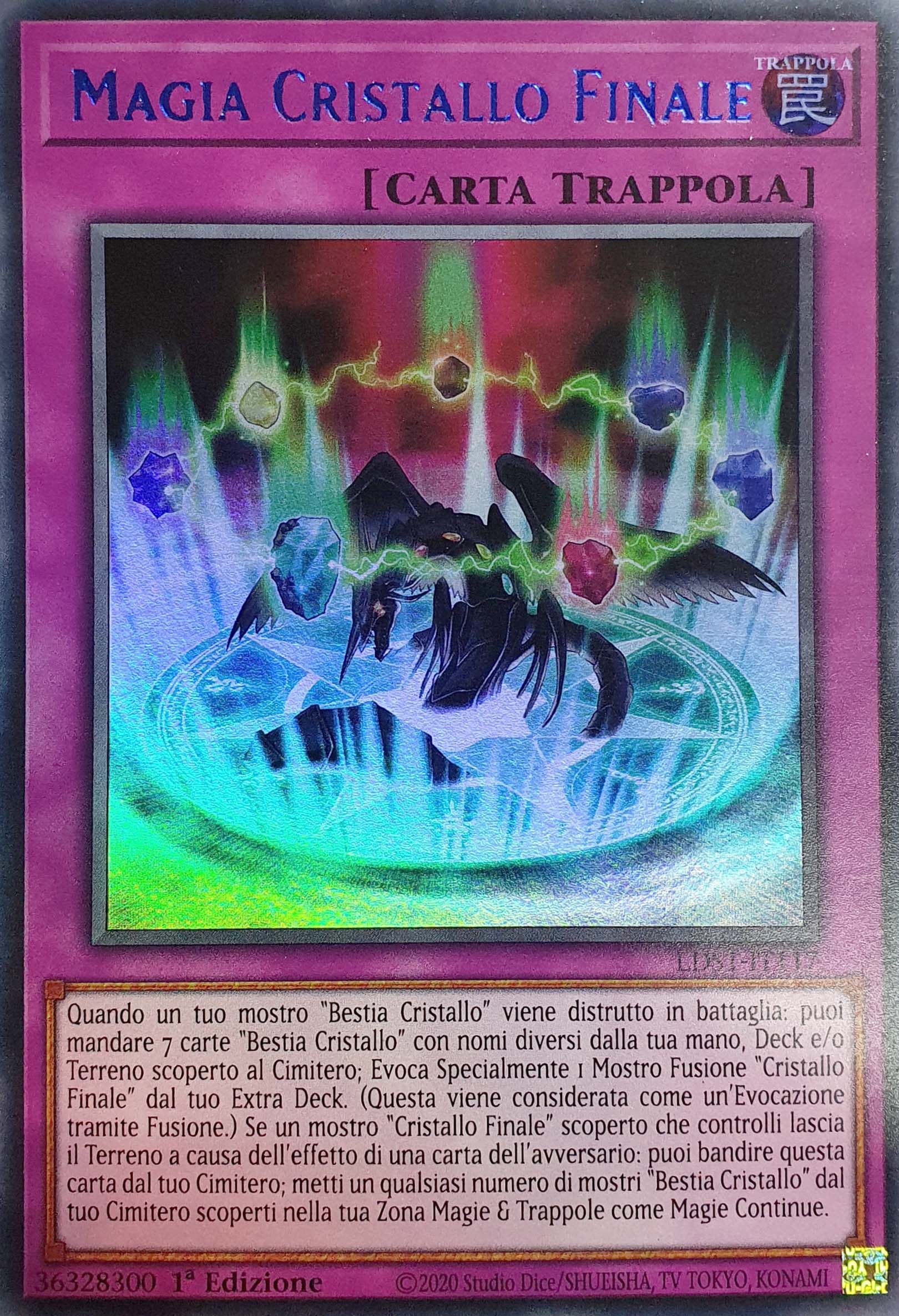 MAGIA CRISTALLO FINALE · Ultra R Blu · LDS1 IT117 · Yugioh ANDYCARDS
